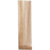 Bagcraft Packaging 300098 4 1/4 inch x 2 3/4 inch x 16 1/2 inch Dubl View ToGo! Kraft Window Submarine / Bakery Bag with Tray - 250/Case