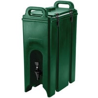 Cambro 500LCD519 Camtainers 4.75 Gallon Kentucky Green Insulated Beverage Dispenser