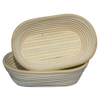 Matfer Bourgeat 118501 7 7/8 inch x 4 3/4 inch Willow Oval Banneton Proofing Basket