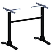 FLAT Tech ST22 22 inch x 4 3/16 inch Black Self-Stabilizing Standard Height Table Base