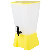 Choice 5 Gallon Yellow Beverage / Juice Dispenser