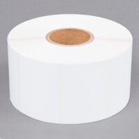 Tor Rey Z-12900024 2 1/4 inch x 1 1/2 inch Blank White Thermal Label Roll, 1500 Labels/Roll