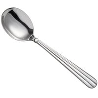 Acopa Harmony 6 7/8 inch 18/8 Stainless Steel Extra Heavy Weight Bouillon Spoon - 12/Case