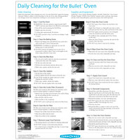 TurboChef DOC-1494-1 Daily Bullet Oven Cleaning Poster