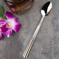 Acopa Harmony 7 1/4 inch 18/8 Stainless Steel Extra Heavy Weight Iced Tea Spoon - 12/Case