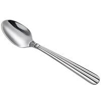 Acopa Harmony 4 5/16" 18/8 Stainless Steel Extra Heavy Weight Demitasse Spoon - 12/Case