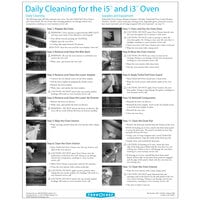 TurboChef DOC-1051 Daily I5 and I3 Oven Cleaning Poster