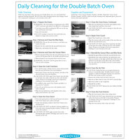 TurboChef DOC-1509 Daily Double Batch Oven Cleaning Poster