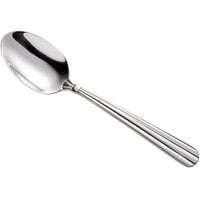Acopa Harmony 7 1/4 inch 18/8 Stainless Steel Extra Heavy Weight Oval Bowl Dinner / Dessert Spoon - 12/Case