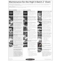 TurboChef DOC-1192 Daily High h Batch 2 Oven Cleaning Poster