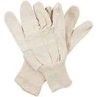 Medium Weight Cotton Canvas Work Gloves - Large - Pair - 12/Pack