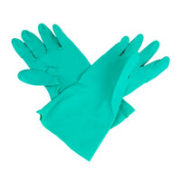 Premium 11-Mil Green Embossed Unsupported Nitrile Gloves - Medium - Pair - 12/Pack