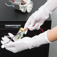 Lightweight Cotton Reversible Lisle Gloves - Large - Pair - 12/Pack