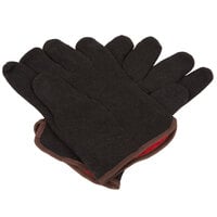 Big Time Products 92273-23 True Grip Cotton Jersey Work Gloves, Brown, Men's,  Large, 3-Pk.