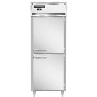 Continental DL1FES-SS-HD 29 inch Extra-Wide Shallow Depth Solid Half Door Reach-In Freezer