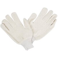 Premium Loop-Out Beige 24-Ounce Cotton Work Gloves - Large - Pair - 12/Pack