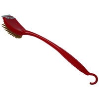 Crown Verity CV-528 Red Grill Brush with Scraper