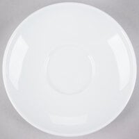 Tuxton VPE-064 Florence 6 1/2" Bright White Coupe China Saucer - 36/Case