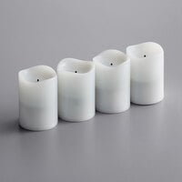 Sterno 60326 2.0 4 Piece 2 inch Warm White Rechargeable Flameless Votive Set