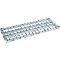 Metro 2460DRC 60 inch x 24 inch Chrome-Plated Heavy Duty Dunnage Shelf with Wire Mat - 1000 lb. Capacity