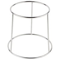 Choice 6 inch Round Chrome Plated Steel Display Stand