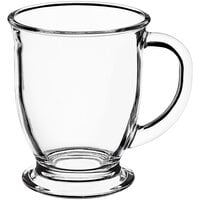 Acopa 16 oz. Clear Glass Cafe Mug - 12/Case