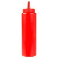 Choice 8 oz. Red Squeeze Bottle   - 6/Pack
