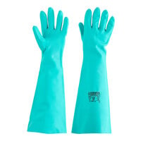 Cordova Nitrile Green 18" Premium 22 Mil Unlined Gloves - 12/Pack