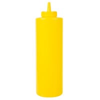 Choice 24 oz. Yellow Squeeze Bottle   - 6/Pack
