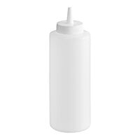 Choice 12 oz. Clear Squeeze Bottle - 6/Pack