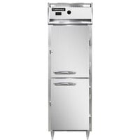Continental DL1W-SA-HD 26" Half Solid Door Reach-In Heated Holding Cabinet - 1500W