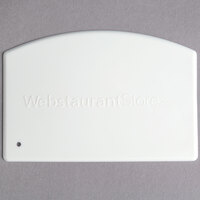 WebstaurantStore 5 1/2 inch x 3 3/4 inch Straight Edge Plastic Bowl Scraper