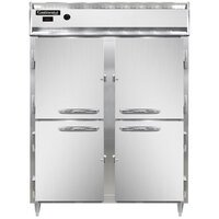 Continental DL2WE-HD 57" Extra-Wide Half Solid Door Reach-In Heated Holding Cabinet - 2250W