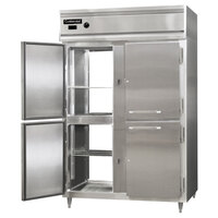 Continental DL2W-PT-HD 52" Half Solid Door Pass-Through Heated Holding Cabinet - 2250W