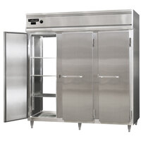 Continental DL3W-SA-PT 78 inch Solid Door Pass-Through Heated Holding Cabinet - 3000W