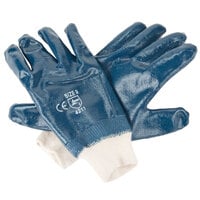 Smooth Supported Nitrile Gloves with Jersey Lining - Large - Pair - 12/Pack
