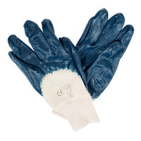 Smooth Supported Palm Coated Nitrile Gloves with Interlock Lining - Extra Large - 12/Pack