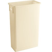 Lavex 23 Gallon Beige Slim Rectangular Trash Can