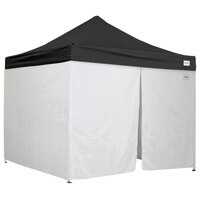 Caravan Canopy 21003505050 Alumashade Bigfoot 10' x 10' Black Light-Duty Commercial Grade Instant Canopy Deluxe Kit with Side Walls
