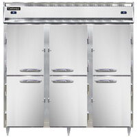 Continental DL3RFF-SA-HD 78" Solid Half Door Dual Temperature Reach-In Refrigerator/Freezer/Freezer