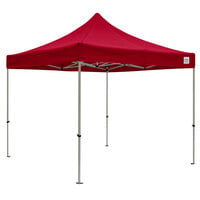 Caravan Canopy 21003305031 Displayshade 10' x 10' Red Light-Duty Commercial Grade Instant Canopy Deluxe Kit