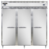 Continental DL3RFF 78" Solid Door Dual Temperature Reach-In Refrigerator/Freezer/Freezer