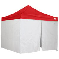 Caravan Canopy 21003605030 Traveler 10' x 10' Red Light-Duty Commercial Grade Instant Canopy Kit