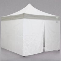 Caravan Canopy 21003306010 Displayshade 10' x 10' White Light-Duty Commercial Grade Instant Canopy Deluxe Kit with Side Walls