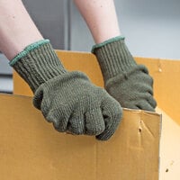 Green Ragg Wool / Acrylic Work Gloves - Large - Pair