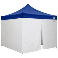 Caravan Canopy 21003305020 Displayshade 10' x 10' Blue Light-Duty Commercial Grade Instant Canopy Deluxe Kit with Side Walls