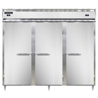 Continental DL3RRFE 86" Solid Door Extra-Wide Dual Temperature Reach-In Refrigerator/Refrigerator/Freezer