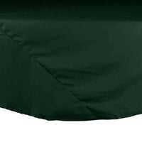120" Round Hunter Green Hemmed 65/35 Poly/Cotton Blend Cloth Table Cover