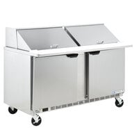 Beverage-Air SPE60HC-24M 60" 2 Door Mega Top Refrigerated Sandwich Prep Table