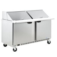 Beverage-Air SPE60HC-24M 60 inch 2 Door Mega Top Refrigerated Sandwich Prep Table